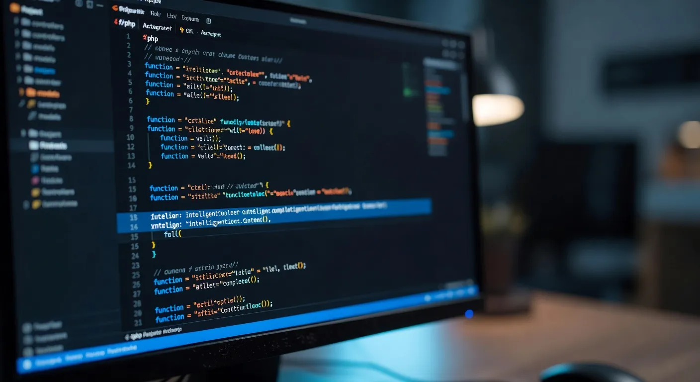 Compl&eacute;tion de code PHP assist&eacute;e par Cursor IDE