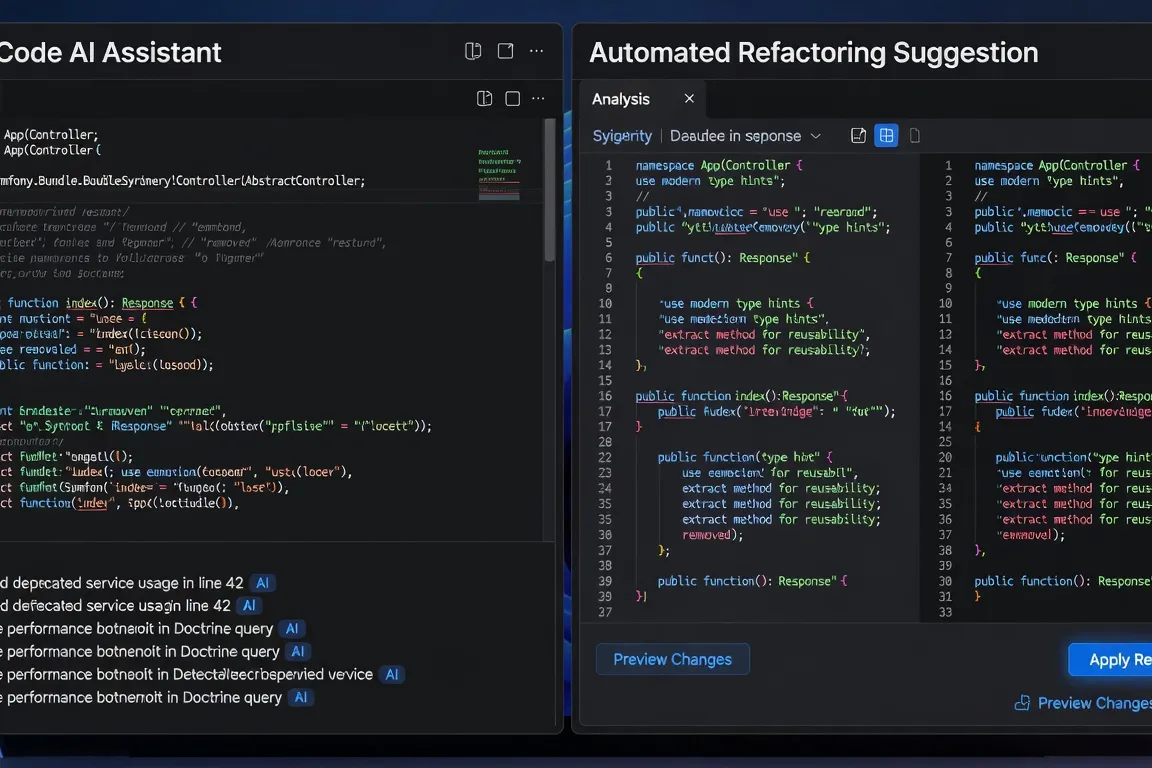 Cas d'usage MCP Servers - Claude Code inspecte le code Symfony et propose un refactoring