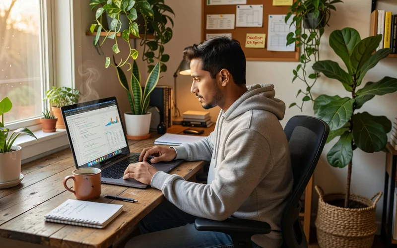 D&eacute;veloppeur Symfony freelance travaillant sur un projet web